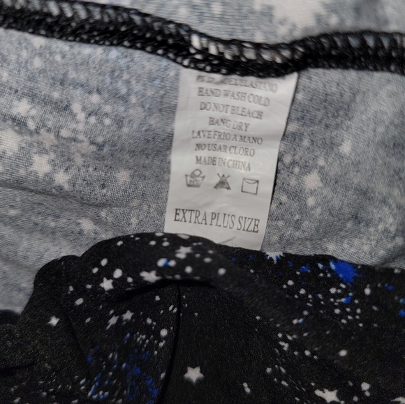 Galaxy Print Full Length Leggings - XL - Picture 4 of 6